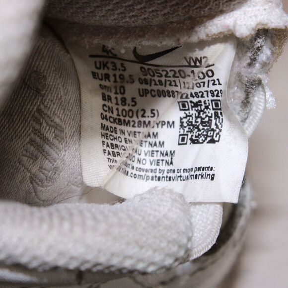 Title: Nike Air Force 1 Toddler 4C White Leather Low Sneakers Classic Casual - Picture 11 of 11